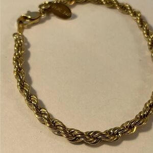 Vintage Park Lane Gold Tone Twisted Chain Bracelet